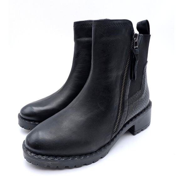 Vintage Foundry Co. Alara Ankle Boot Round Toe Women's Black Size US8 EU38.5 - Picture 1 of 9